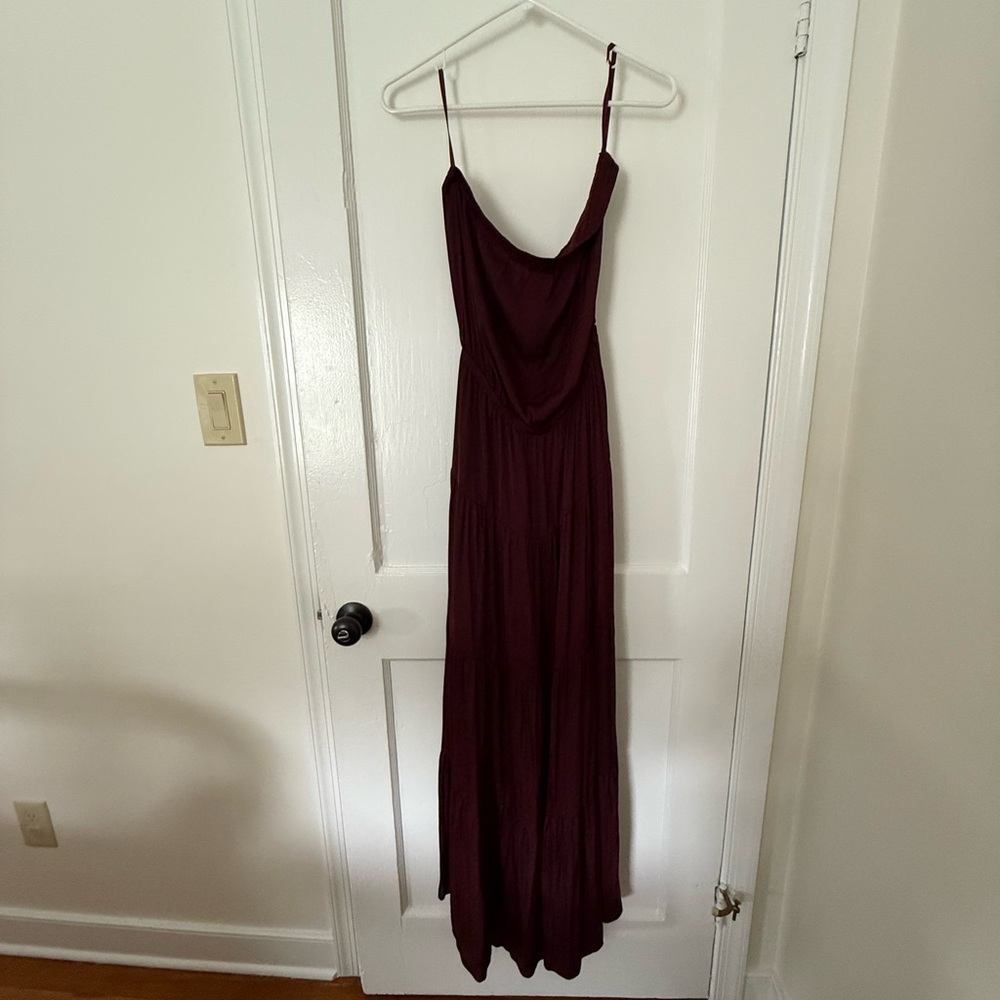 Strapless maxi dress
